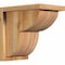 Ekena Millwork Crestline Rough Sawn Corbel w/Backplate, Western Red Cedar, 8"W x 12"D x 12"H COR08X12X12CRE01RWR - alternate 1
